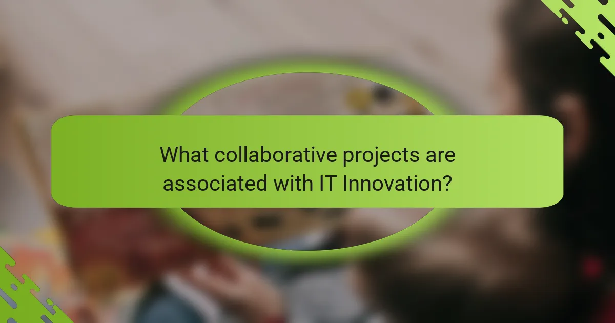 What collaborative projects are associated with IT Innovation?